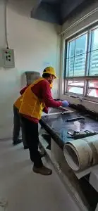 Renovasi Lab RS Santosa Kopo 17